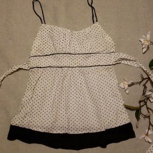 Black and white tank top